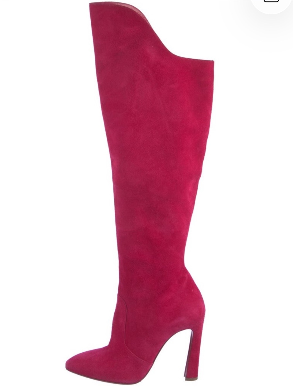 Christian Louboutin suede boots hot pink Eleanor Taylor swift eras tour boots